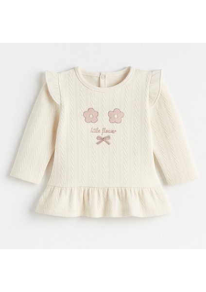 15578 Kız Bebek Little Flower Nakışlı 2'li Takım fiyatları