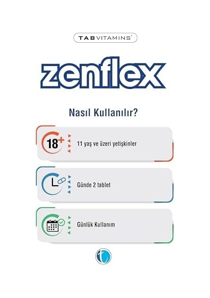 Tabvıtamıns Zenflex 60 Tablet Glukozamin Kondroitin Msm Tip Iı Kolajen