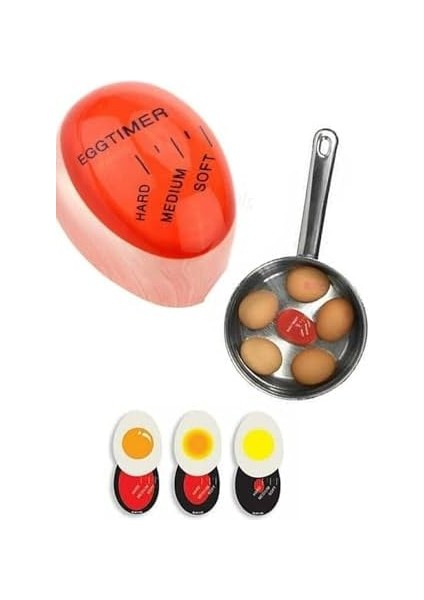Renk Değiştiren Yumurta Zamanlayıcı Yumurta Haşlama Derecesi 1 Adet modelleri