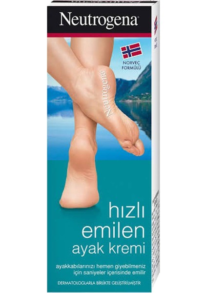 Norveç Formülü Hızlı Emilen Ayak Kremi 100 ml - Dezenfektan Hediyeli - %72 Alkol