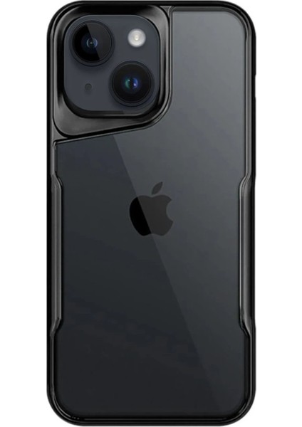 iPhone 15 Kılıf Boyi Silikon Kapak - Siyah