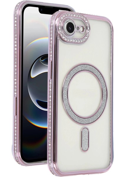 Apple iPhone 16E Joke Simli Magneticsafe Kılıf - Pembe fiyatları