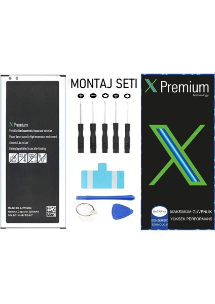 Xpremium Samsung Galaxy J7 Neo 217 Uyumlu Batarya Pil Süper Yüksek Kalite 3300 Mah EB-BJ710CBC fiyatları