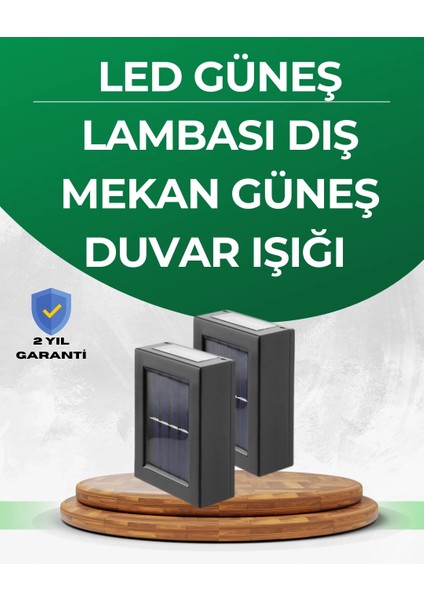 Şeffaf Abajurlu Duvar Tipi Solar Işık