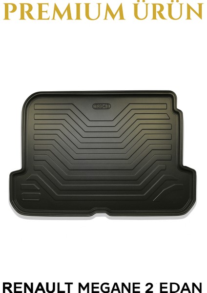 Renault Megane 2 Sedan 2002–2009 Uyumlu 3D Bagaj Havuzu Premium