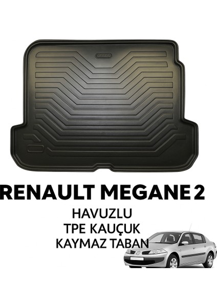 Renault Megane 2 Sedan 2002–2009 Uyumlu 3D Bagaj Havuzu Premium fırsatları