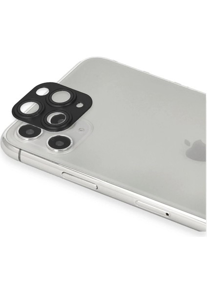 iPhone 11 Pro Max Pers Alüminyum Kamera Lens - Siyah fiyatları