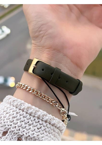 Deri Kordonlu 2 Yıl Garantili 3 Atm Suya Dayanıklı Kadın Kol Saati+Bileklik BD.13939.4 modelleri