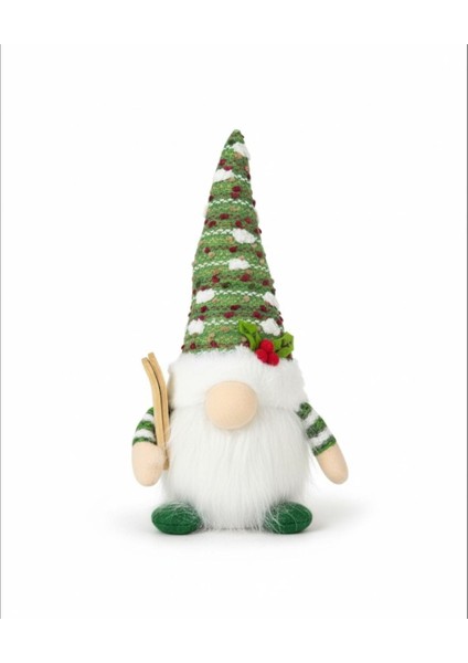 Yeşil Şapkalı Işıklı Mini Yılbaşı Cini fiyatları