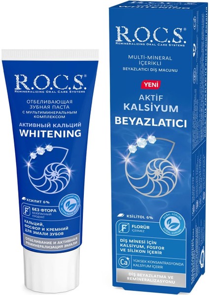 R.o.c.s. Aktif Kalsiyum Beyazlatıcı Diş Macunu – 94G
