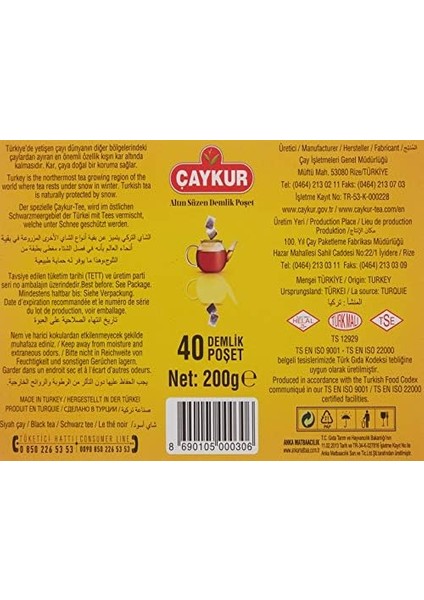 Caykur Çaykur Demlik Poşet Çayı 200 gr modelleri
