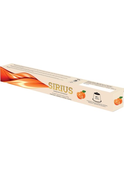 Sirius Premium Portakal Aromalı Kapsül Kahve (Nespresso Uyumlu) - 10 Adet fiyatları