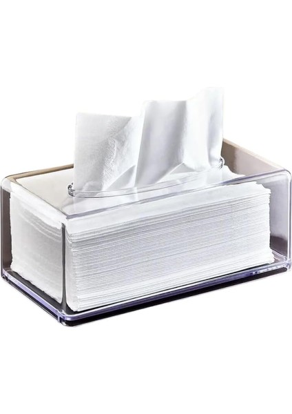 Organizeri Şeffaf Peçetelik Peçete Düzenleyicimendil Peçete Kutusu Koyucu Mendil Kabı (1)