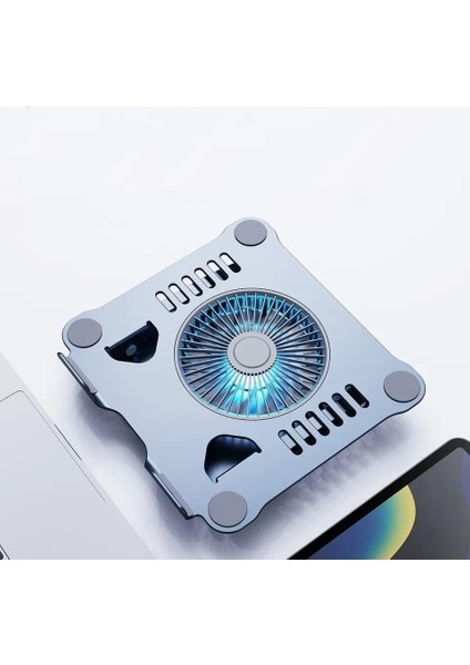 Ht-02 Metal Laptop Yükseklik Ayarlı Fanlı Premium Serisi Tutucu Yükseltici 10-17 Inch modelleri