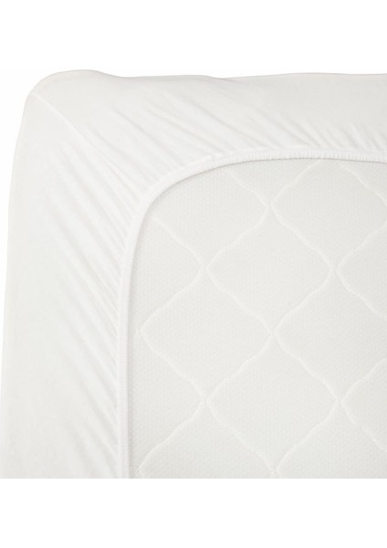 Penye Fitted Çarşaf Tek Kişilik Ekru 100X200+30 cm