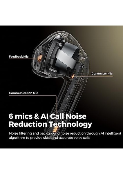 Air4 Qualcomm QCC3070 Uyarlanabilir Aktif Gürültü Engelleme Aptx Kayıpsız 5.3 Bluetooth Kulak Içi Kulaklık - Siyah fiyatları