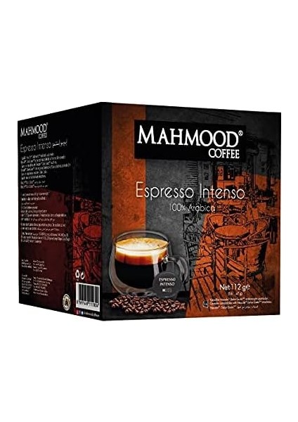 Mahmood Coffee Espresso Intenso Kapsül Kahve, Dolce Gusto Uyumlu, 7gr (16'lı Paket) fiyatları