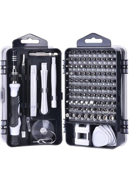 115 Parça Elektronik Tornavida Seti, Manyetik Uçlu Onarım Kiti, Dizüstü, Telefon ve Saat Tamiri Için Profesyonel Tamir Seti fiyatları