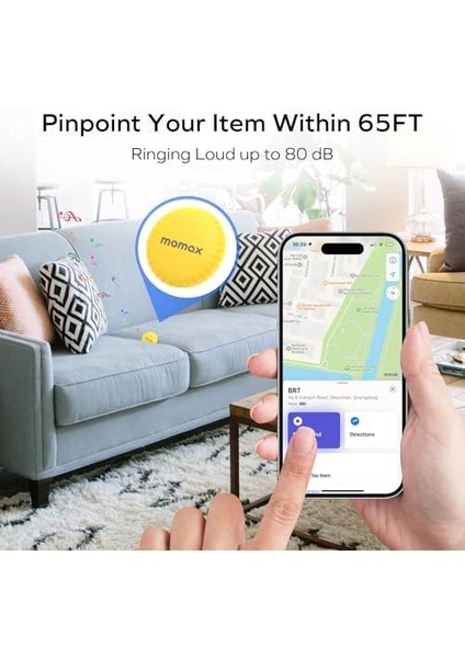 BR5Y Pintag Find My Tracker Konum Belirleyici Sarı modelleri