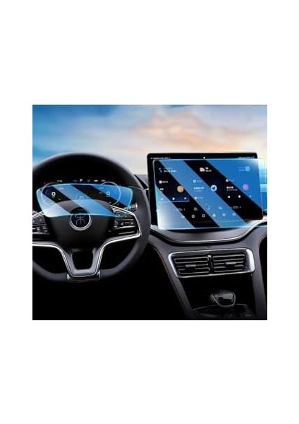 Byd Seal U Dm I 2024 2025 Model Navigasyon ve Dijital Gösterge Uyumlu Set 9h Ekran Koruyucu modelleri