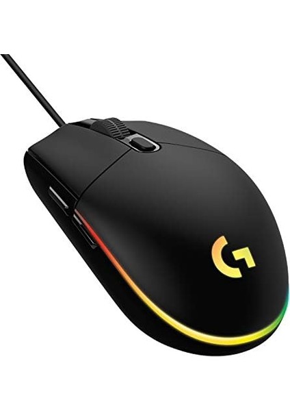 G G102 Kablolu Oyuncu Mouse, Lıghtsync Rgb Aydınlatma, 8.000 Dpı, 6 Programlanabilir Tuş, Siyah modelleri
