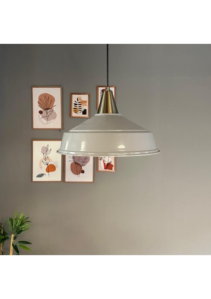 Carmelo Gri Renk Asaletli Tekli Avize Eskitme Huni Başlık Sarkıt Lamba Salon Aydınlatma indirimleri