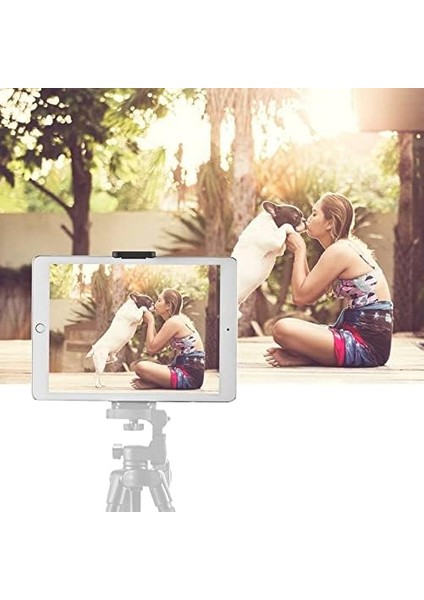Tablet Tutucu 2in1 Telefon Tutucu Başlık Standart Vidalı Tüm Tripodlara Uyumlu Yatay Dikey Kullanım fiyatları