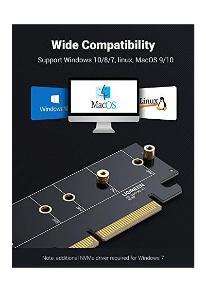 Pcıe 4.0 X4 X8 X16 Uyumlu 64GBPS Nvme M.2 SSD Dönüştürücü Adaptör modelleri