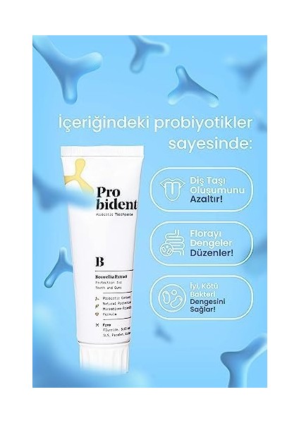 Probident Aktif Probiyotikli Florürsüz Akgünlük Özüt Ilaveli Doğal Diş Macunu 75ML fiyatları