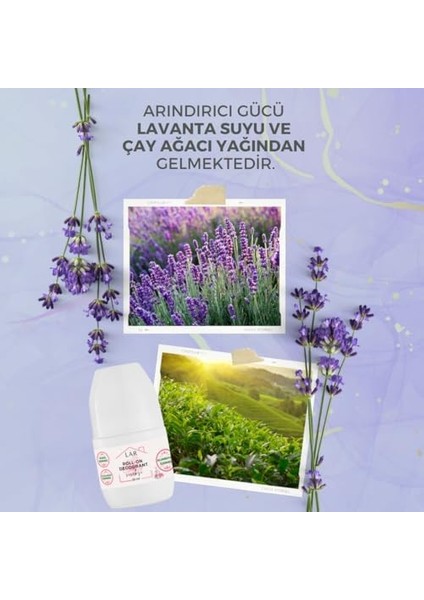 Doğal Alüminyumsuz Alkolsüz Parabensiz Vegan Çiçeksi Kokulu Roll-On Deodorant 1 Adet 50ML fiyatları