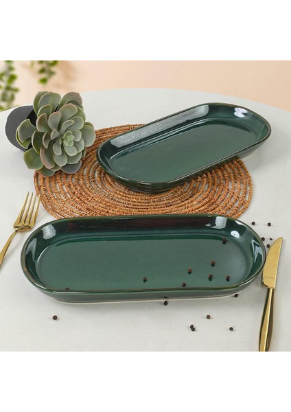 Zümrüt Noyan Kayık Tabak 2 Adet 26 cm