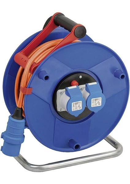 Garant Serisi IP44 Cee 3 Girişli Kamp ve Karavan Makarası 25 Metre