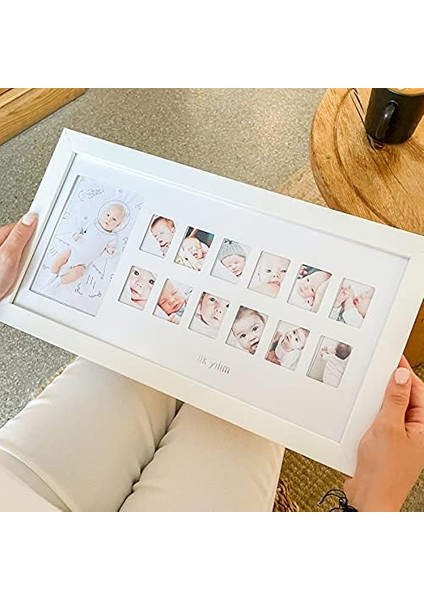 Ilk Yılım Fotoğraf Anı Çerçevesi - Dekoratif Bebek Odası 12 Aylık Resim Hatıra Çerçevesi modelleri