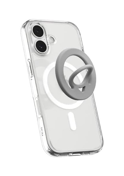 Magfit Dual Pop Için Manyetik Telefon Tutucu Magsafe Özellikli Ring Gray OM105 - AMP08887 modelleri
