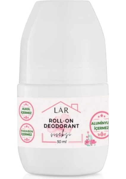 Doğal Alüminyumsuz Alkolsüz Parabensiz Vegan Çiçeksi Kokulu Roll-On Deodorant 1 Adet 50ML modelleri