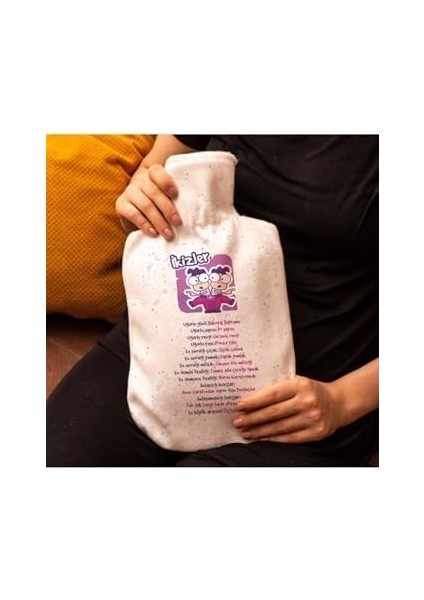 Hediyesepeti Ikizler Burçlarına Hediye Esprili Sıcak Su Torbası - Tasarım Kılıflı Termofor - El Ayak Isıtıcı modelleri