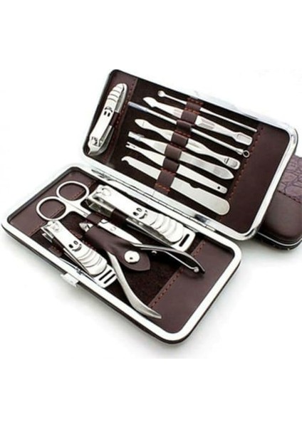 Sna 12 Parça Çanta Tipi Manikür Pedikür Tırnak Bakım Seti Çantalı Hepsi Bir Arada Set Paslanmaz Çelik fiyatları