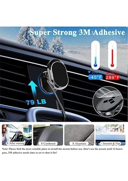 Araç Telefon Tutucu, Manyetik Araç Telefon Tutucu, Katlanabilir Pano Cep Telefonu Araç Bağlantıları, 360 Ayarlanabilir Rotasyon Mobil Mıknatıs Tutucu, Masa ve Herhangi Bir Yer Için fiyatları