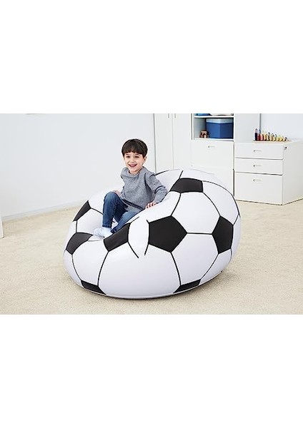 Up In & Over Beanless Futbol Topu Koltuğu, 114 x 112 x 66 Cm, Futbol Hava Koltuğu, Siyah/beyaz modelleri