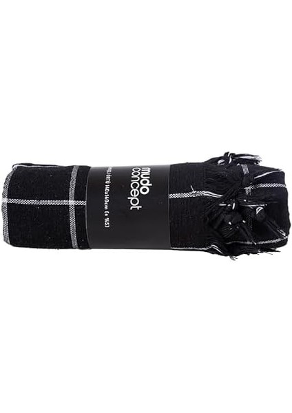 Concept Edwin Siyah Çok Amaçlı Örtü 140X140 modelleri