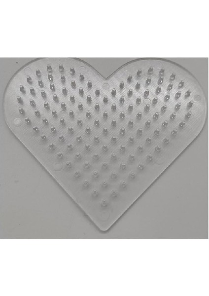Boncuk Tablası-Şeffaf Kalp PPP16-05
