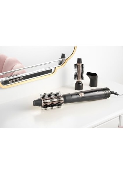 Remington AS7300 Sıcak Hava Fırçası [3 Eklenti Içerir: 25 mm ve 38 mm Fırça, Şekillendirici Başlık] 2 Isıtma ve Fan Seviyesi