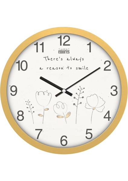 30 cm Gerçek Cam Sessiz Mekanizma Duvar Saati