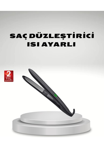Isı Ayarlı Saç Düzleştirici Titanyum Seramik Plaka Dijital Ekran - CHT7415-1863
