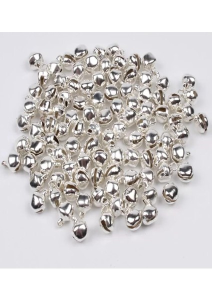 12 mm Gümüş Renk Kulplu Zil,çan,çıngırak,metal Amigurumi Zili,takı Aksesuar Yapımı (25) (50)