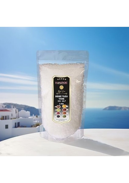 Hanzade Bitkisel Saf Deniz Tuzu Tane Granül Iyot Ilavesiz 1 kg x 3 Adet fiyatları
