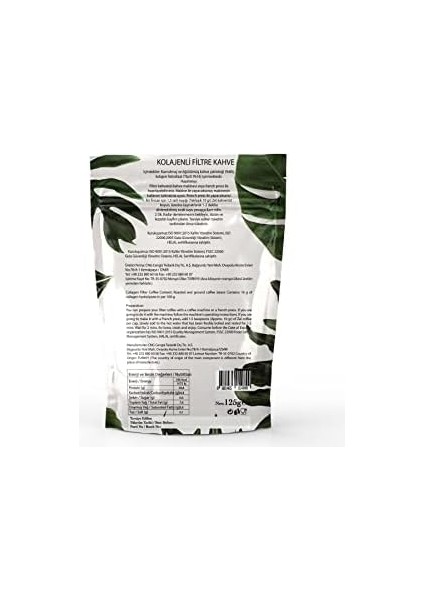 Zel Filtre Kahve Kolajenli Doypack 125 G fiyatları