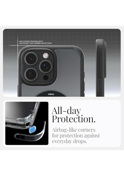 16 Pro Max Ince Kılıf Ultra Sararma Karşıtı Duraclear™ Hava Kanalı Teknolojisi™ Askeri Sınıf Koruma Magfit Tasarım Kapak - ACS08383 fiyatları