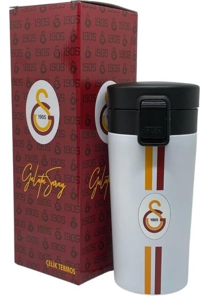 400ML Lisanslı Çift Katlı Paslanmaz Çelik Termos Mug 8 Saat Soğuk Hediye Kutulu