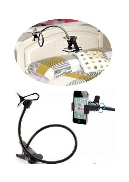 Akrobat Telefon Tutucu Portatif Spiral Gövdeli Oynar Başlıklı fiyatları